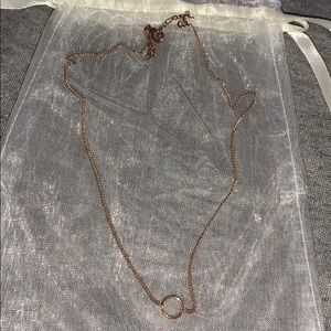 Gold brandy necklace